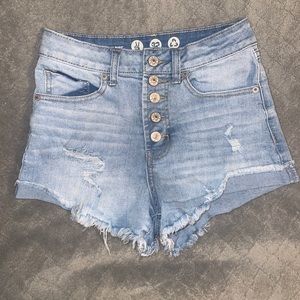 Peace Love Eco High Rise Jean Shorts